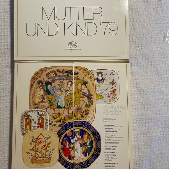 Hutschenreuther 1979 Mother and Child Plate - Picture 3 of 4